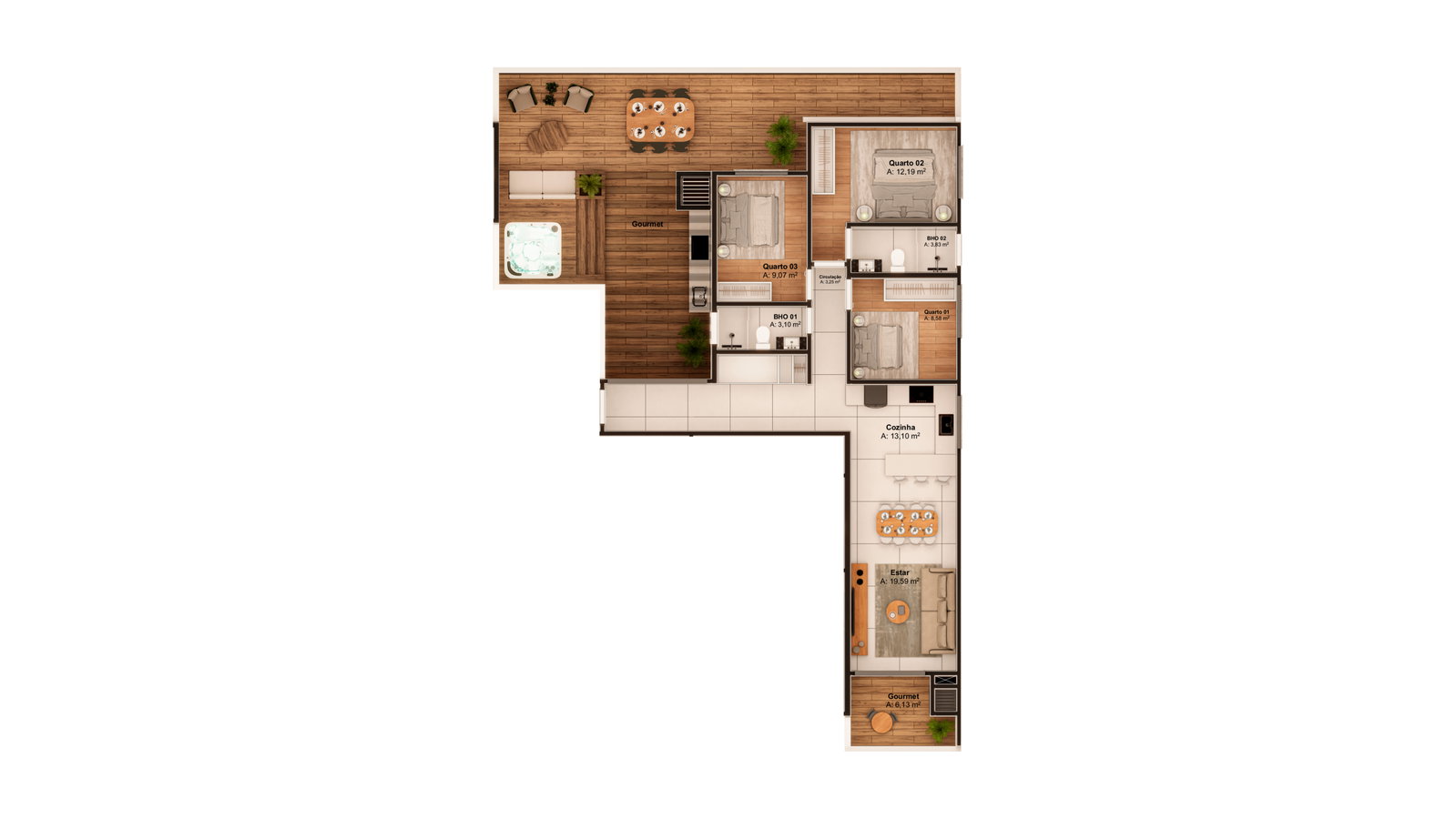 Planta 7 de Arboretto Home Spa
