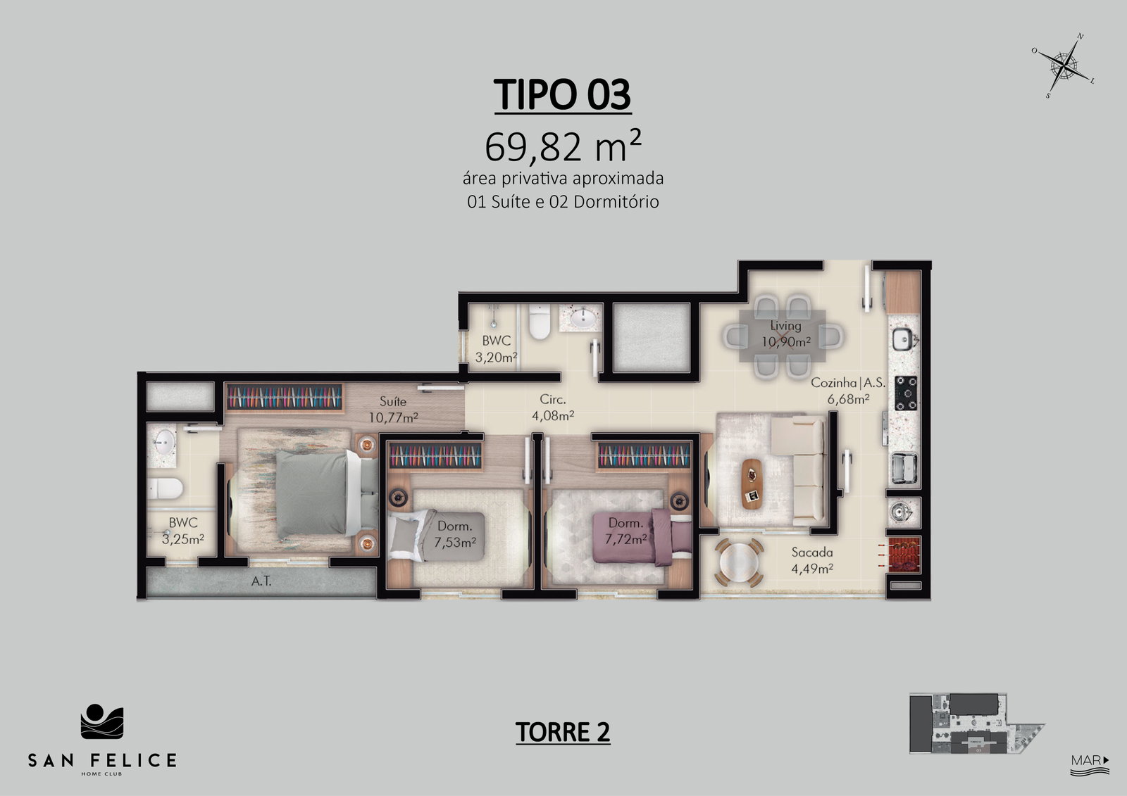 Planta 15 de San Felice Home Club
