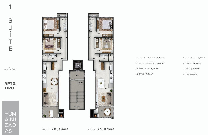 Planta 2 de Sirius Residence