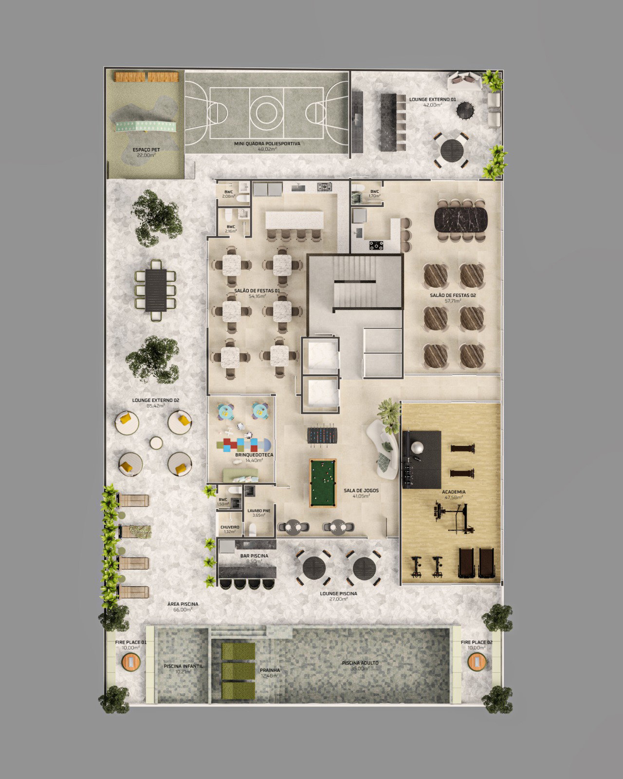 Planta Lazer do Honor