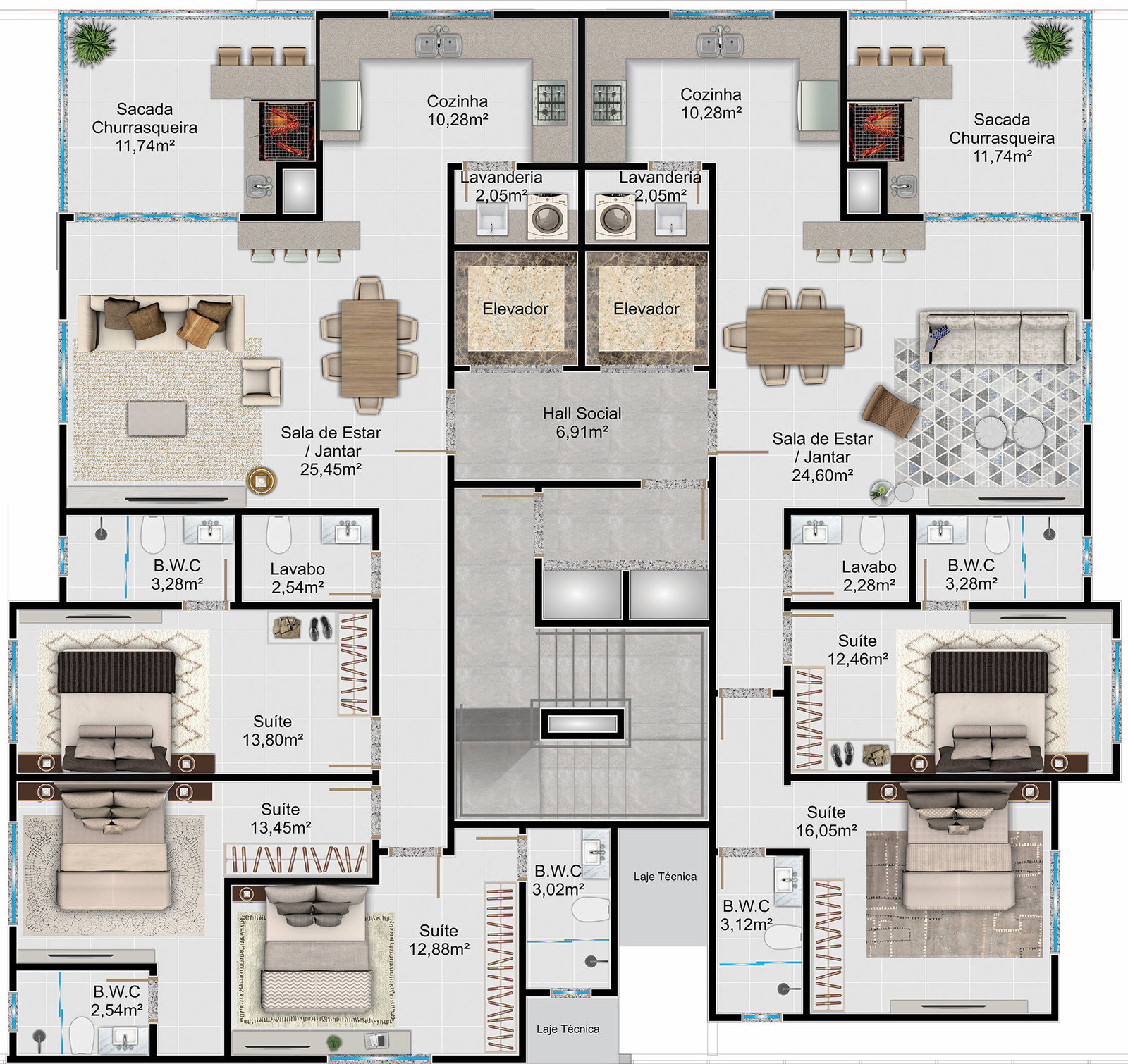 Planta 1 de Veneza Residence