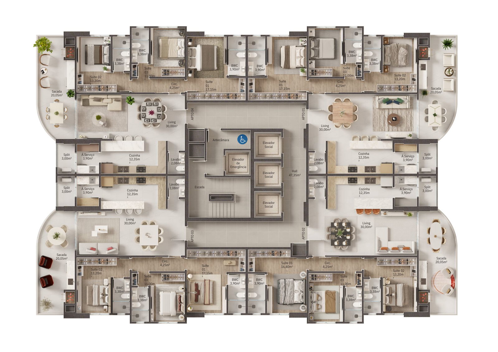 Planta 1 de Rubelita  Palace Residence