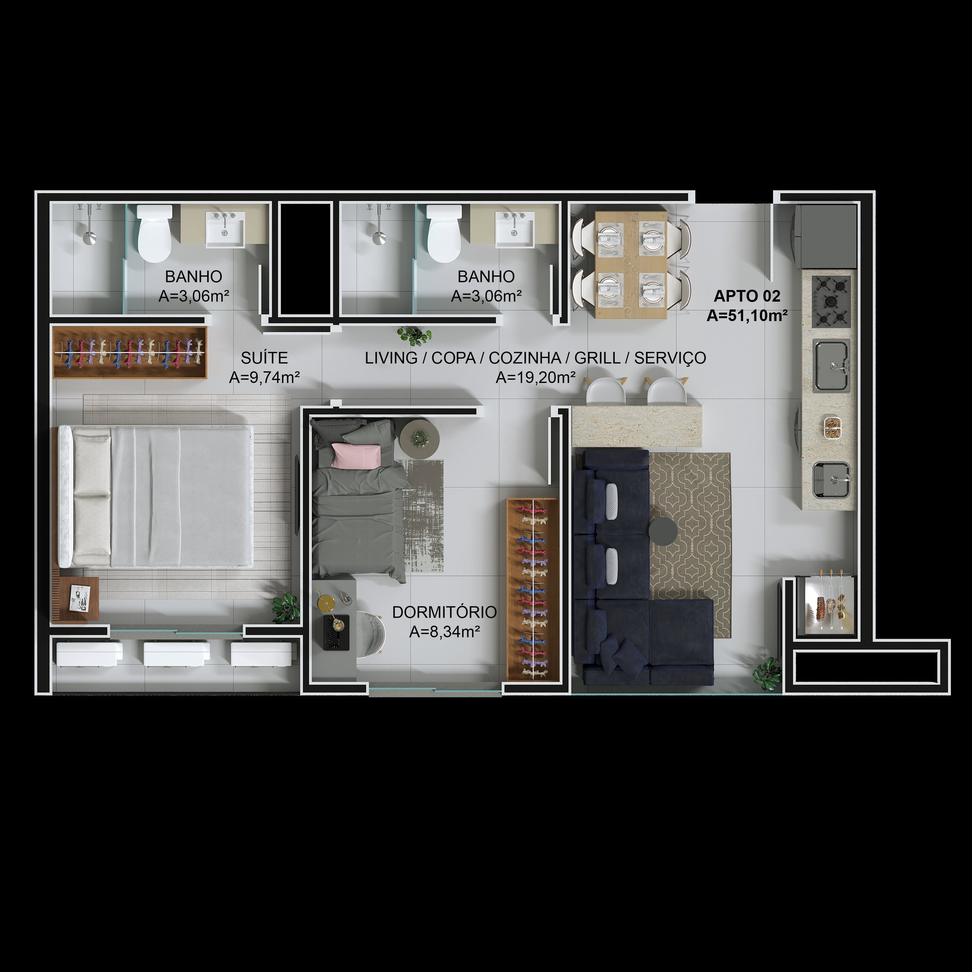 Planta 2 de Ciano Residence