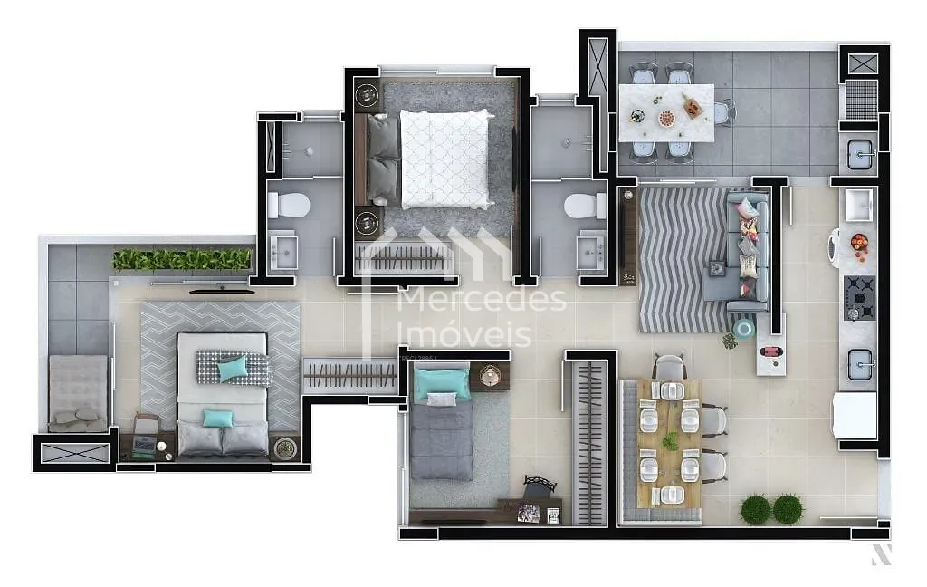 Foto 20 de Apartamento 1 suíte + 2 dorms à venda · Ressacada, Itajaí