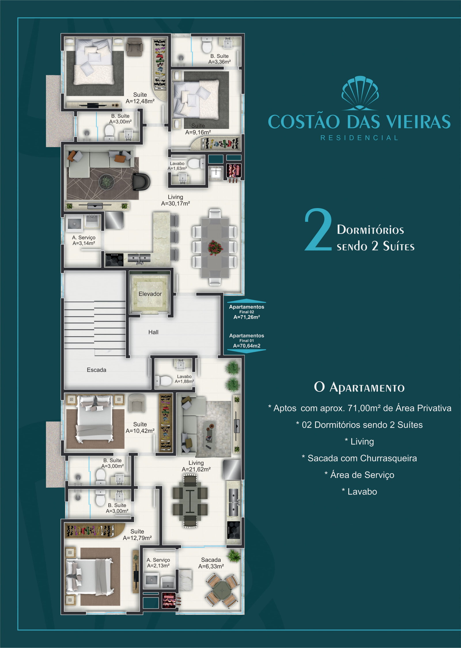 Planta 1 de Costão Das Vieiras