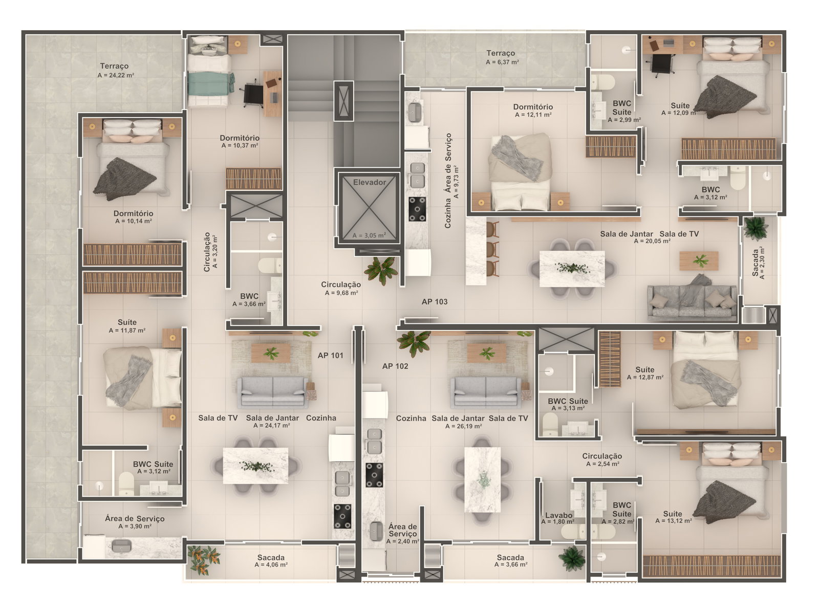 Planta 2 de Residencial Bartolomeu