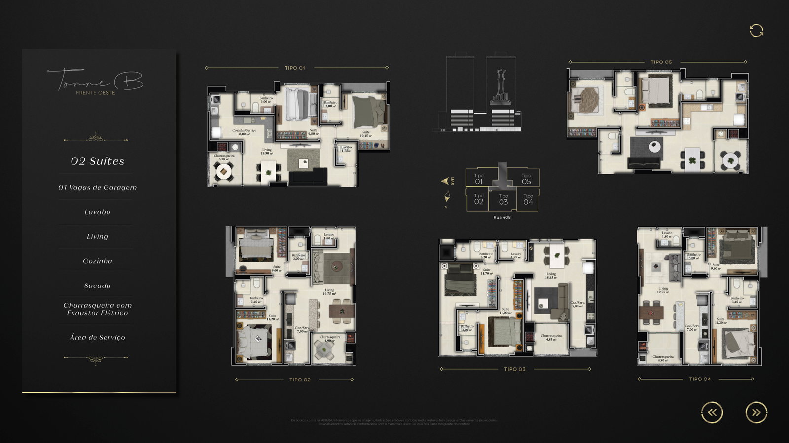 Planta 2 de The Royal Towers