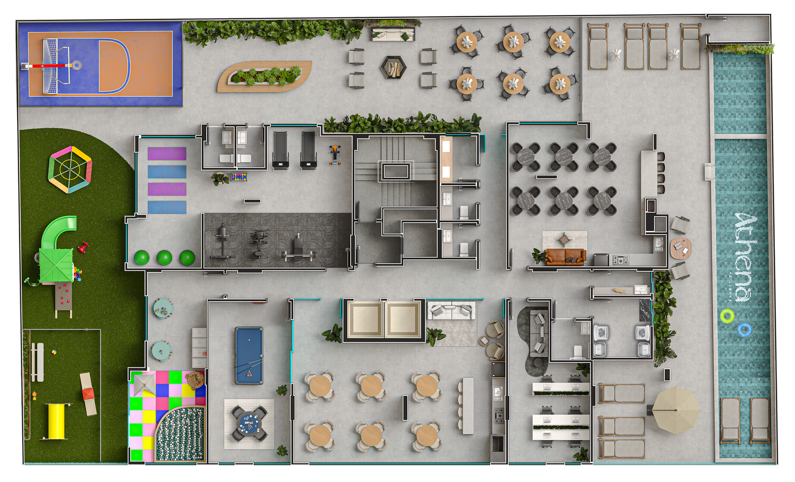 Planta 1 de Athena Residence