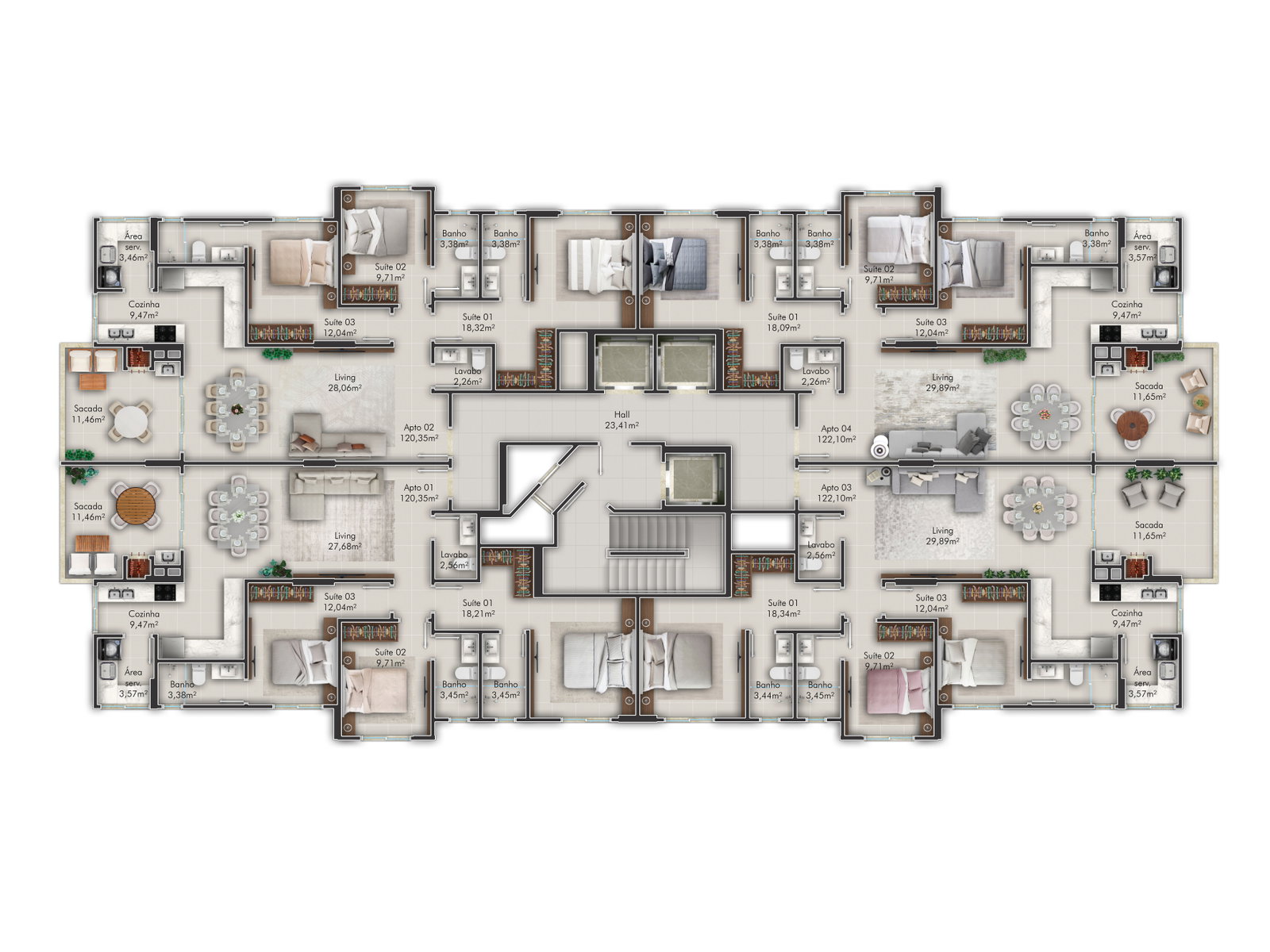 Planta 1 de Residencial Verona