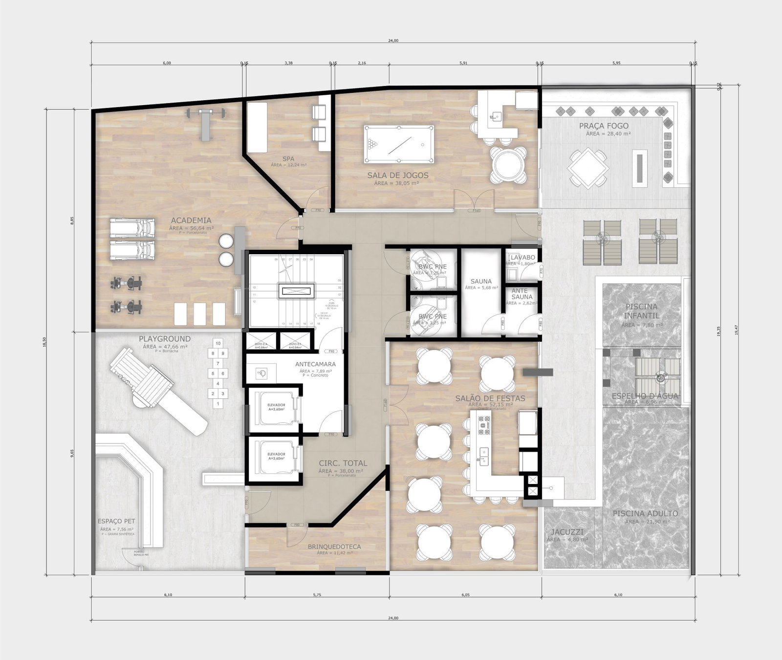 Planta 1 de Sunset Marine