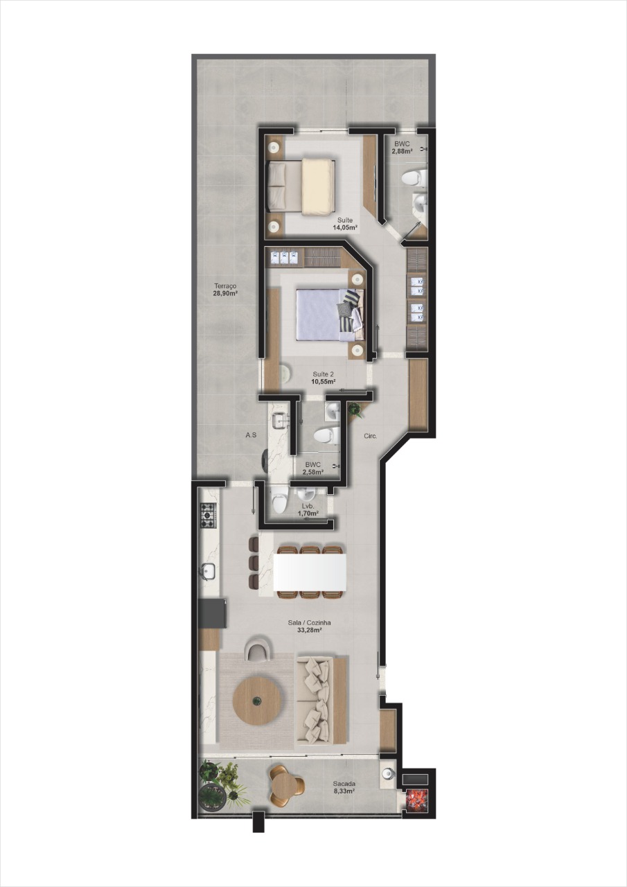 Planta 2 de Monnet Residence