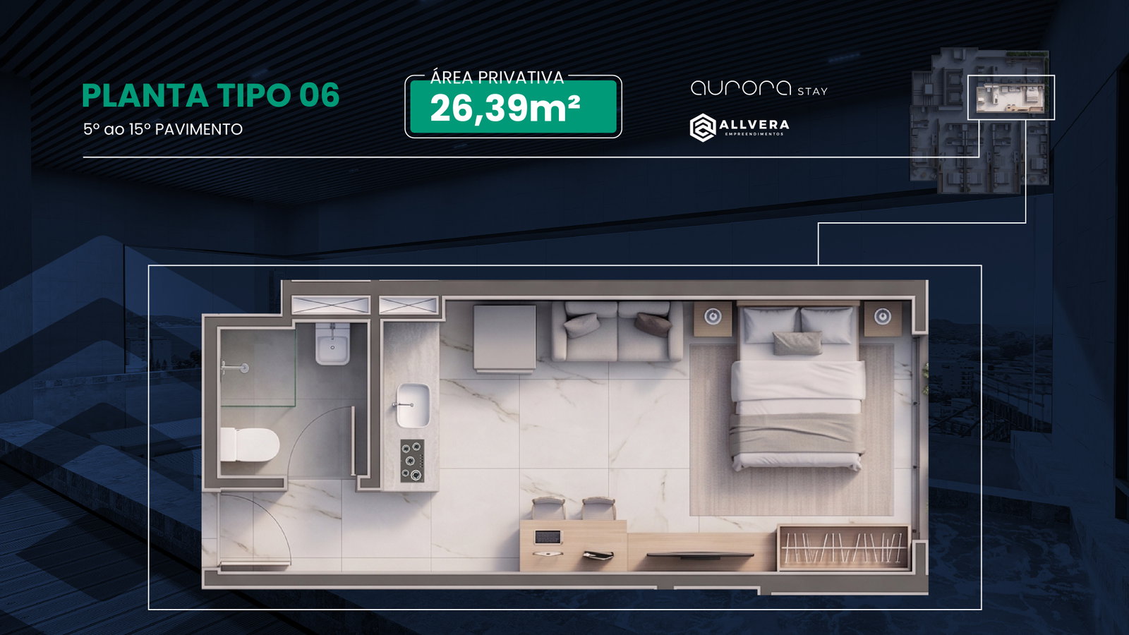 Planta 8 de Aurora Stay