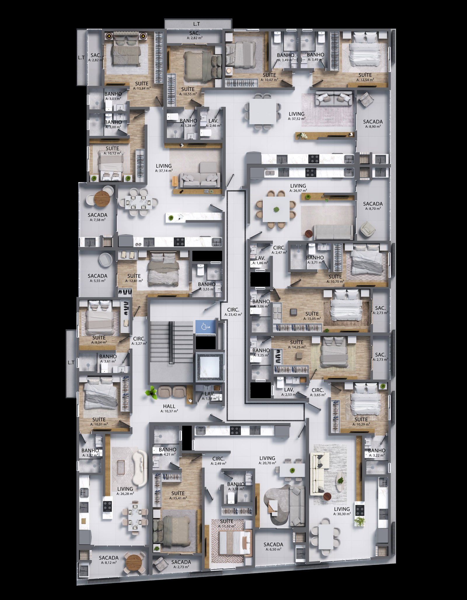 Planta 2 de Kuara Residence