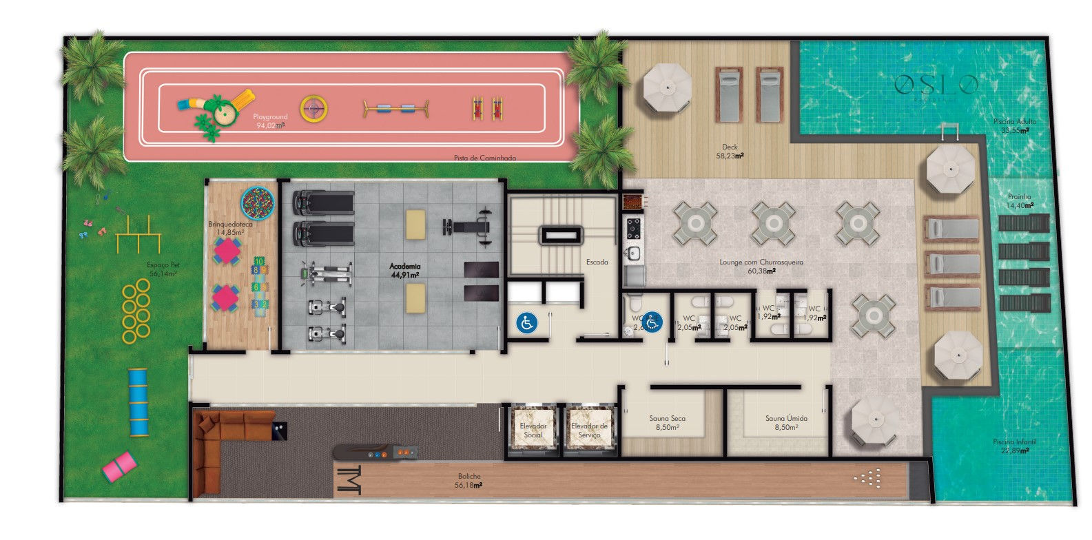 Planta 3 de Oslo Residence