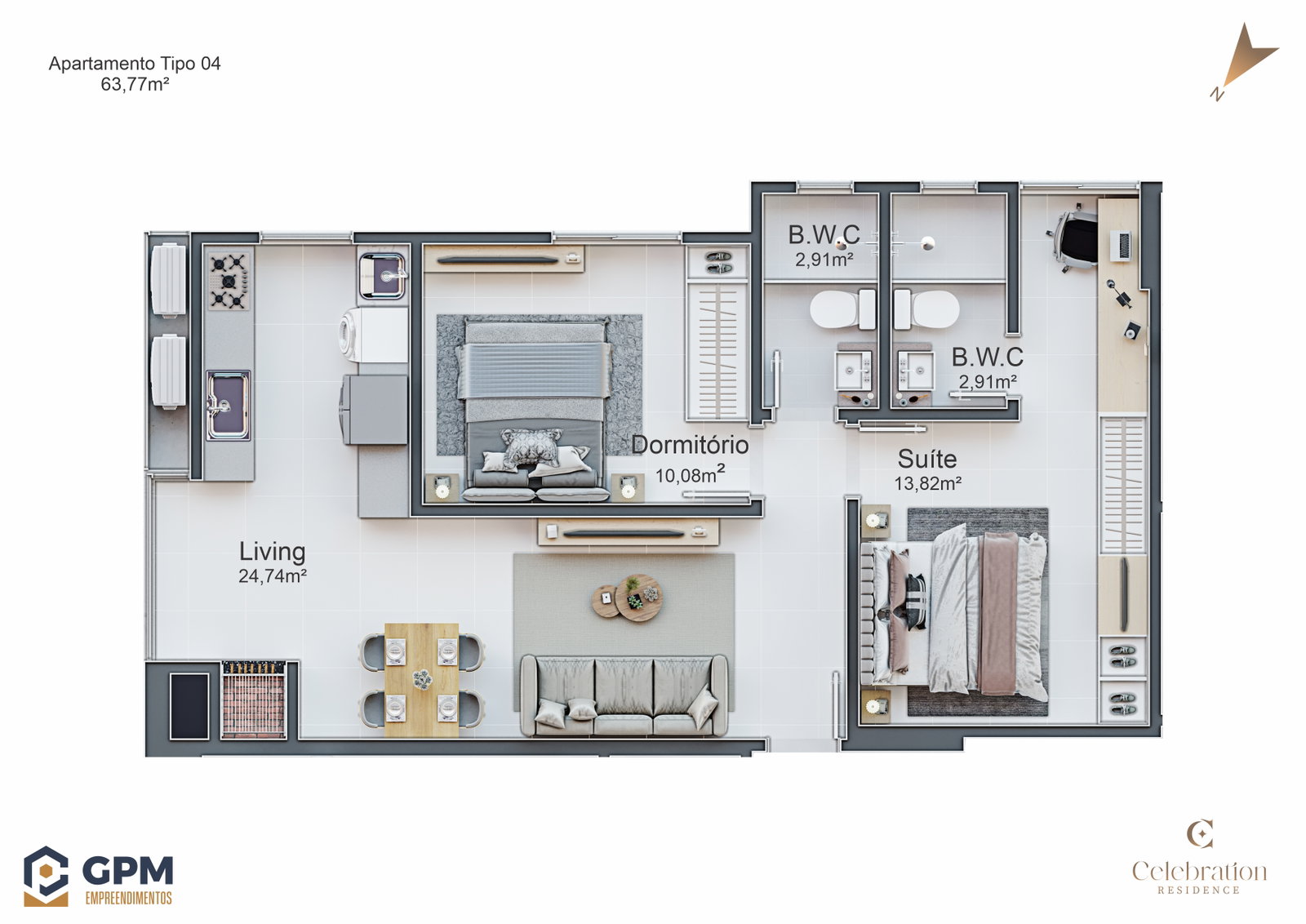 Planta 3 de Celebration Residence