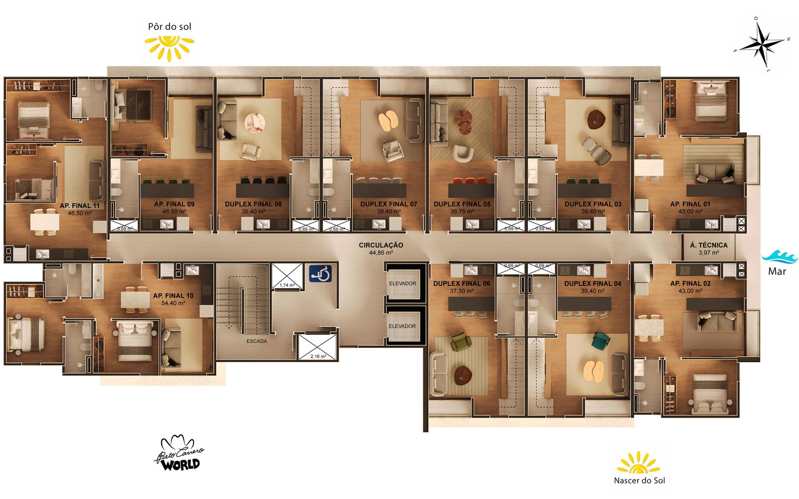 Planta 5 de Skyline Living