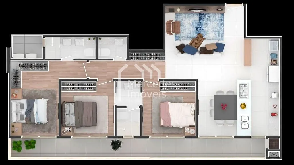 Foto 18 de Apartamento 1 suíte + 2 dorms à venda · Fazenda, Itajaí · SUN COAST · 145 m²