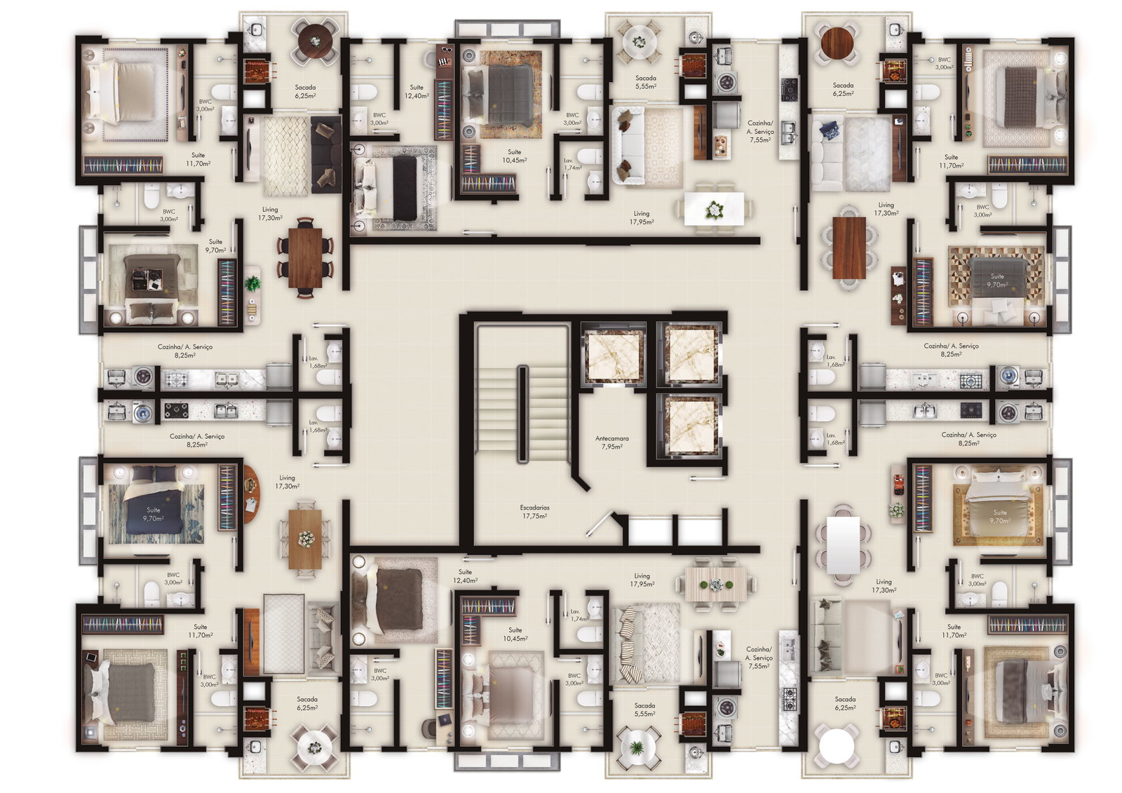Planta 2 de Alexandrita Residencial