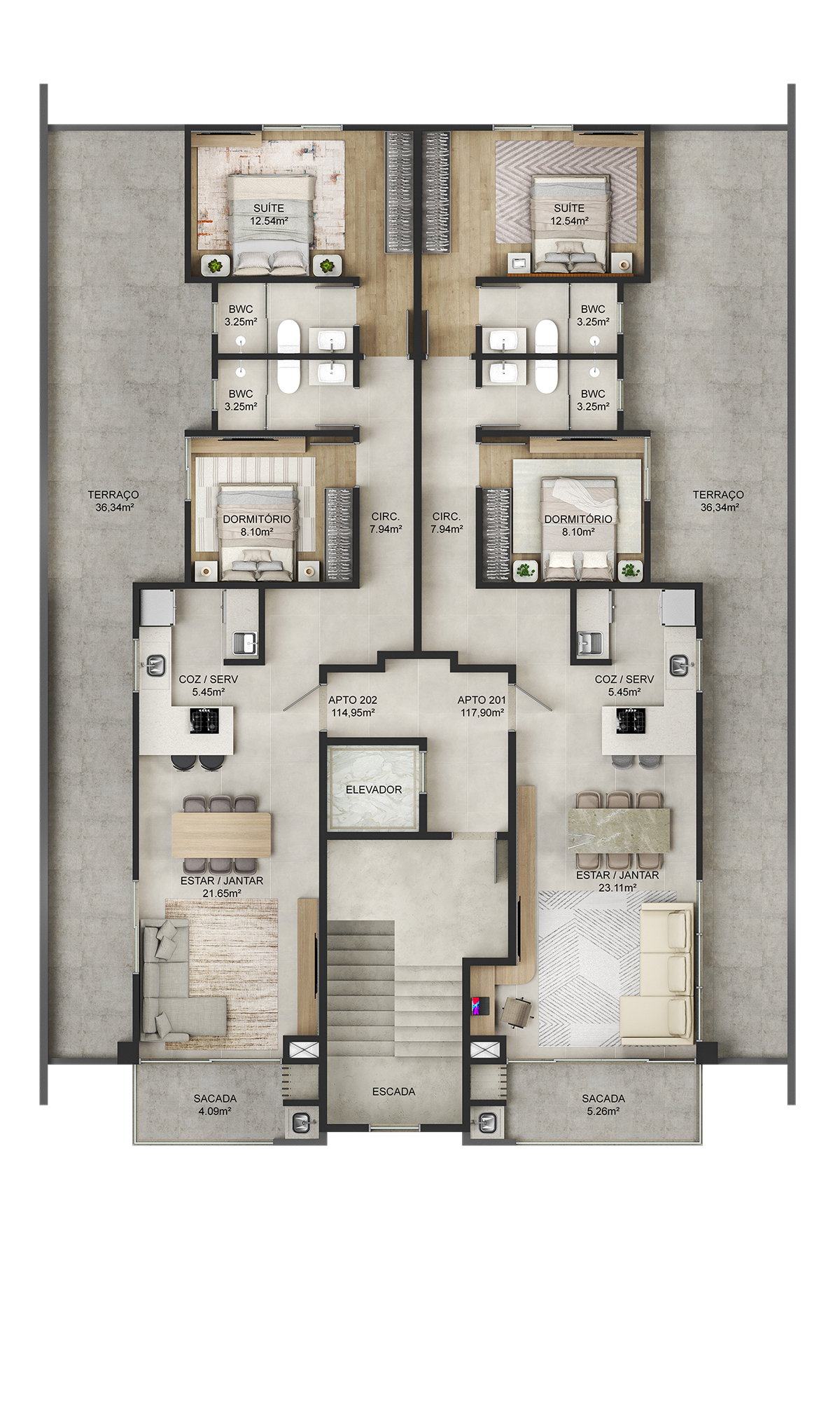 Planta 1 de Residencial Lume