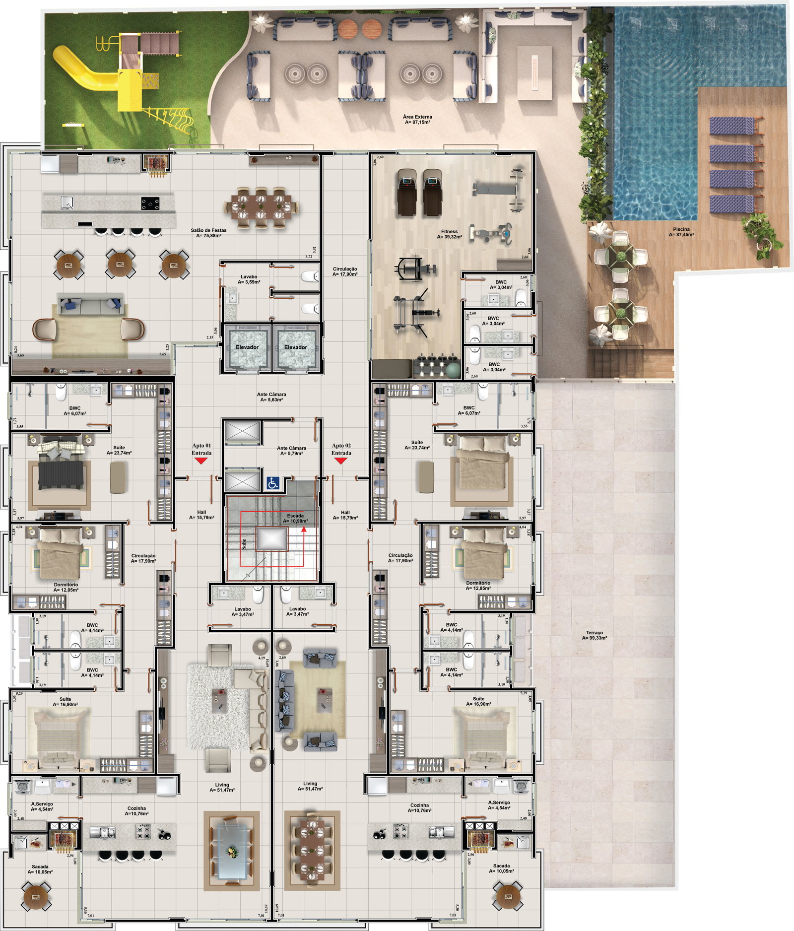 Planta 1 de Palazzo Residence