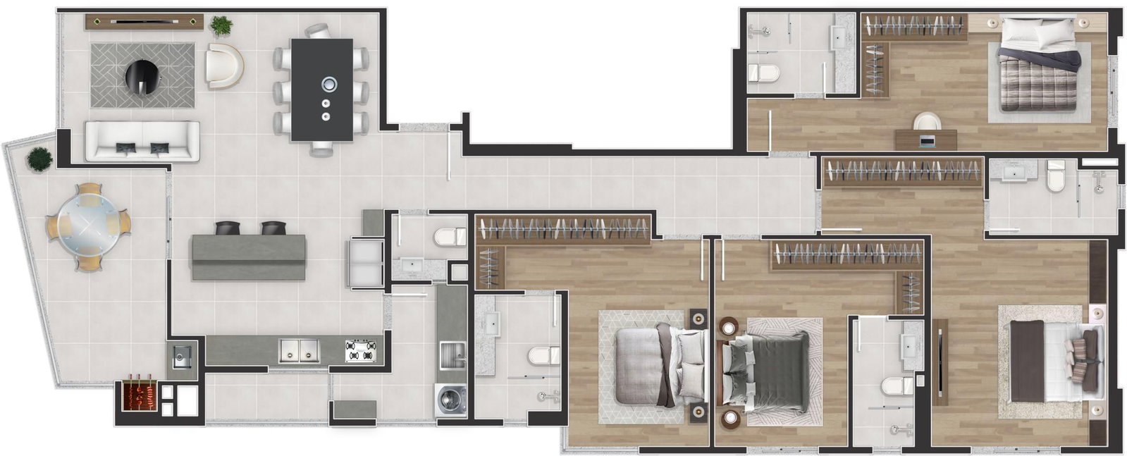 Planta 1 de Olimpia Residence