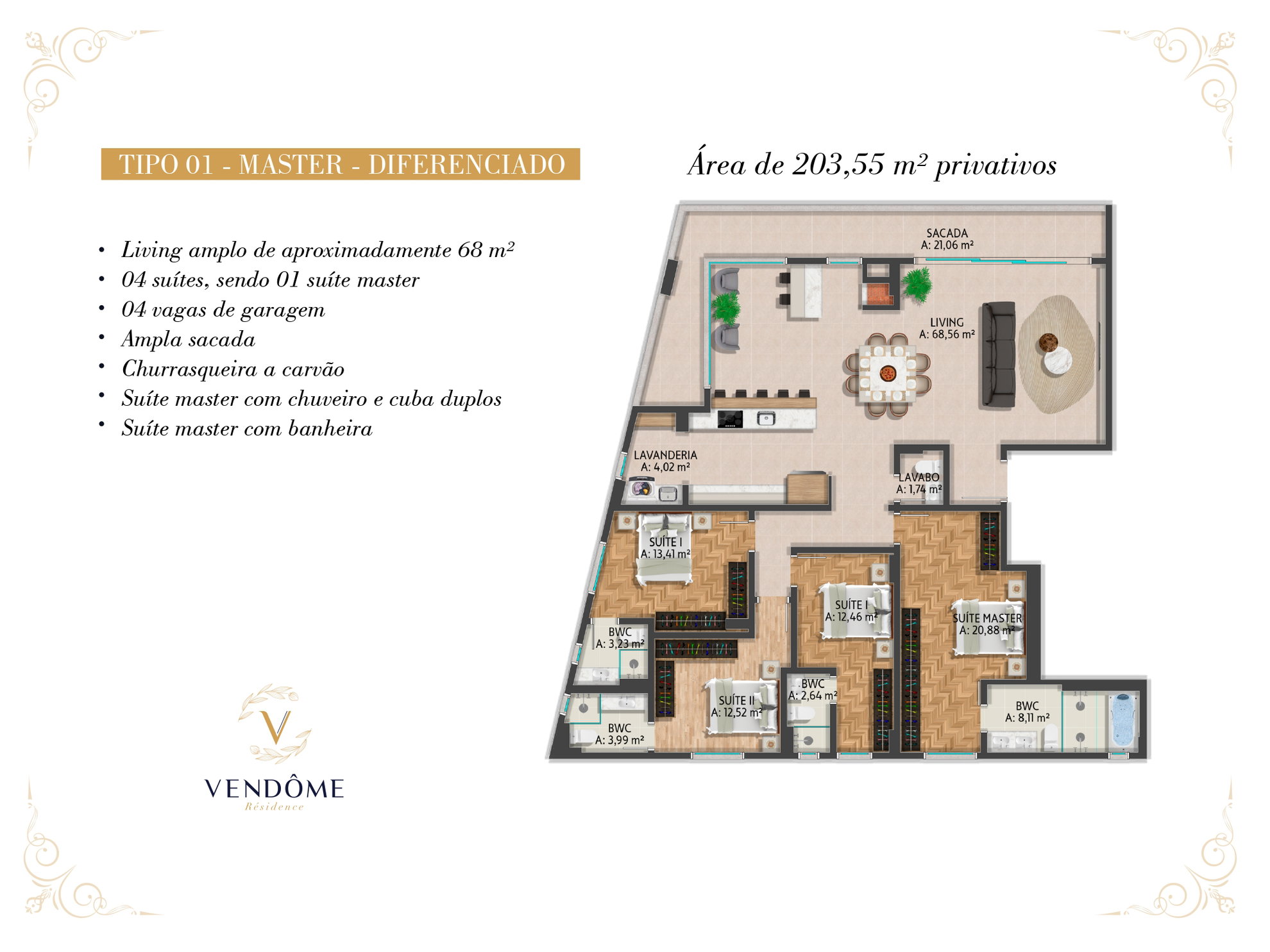 Planta 1 de Vendôme Résidence