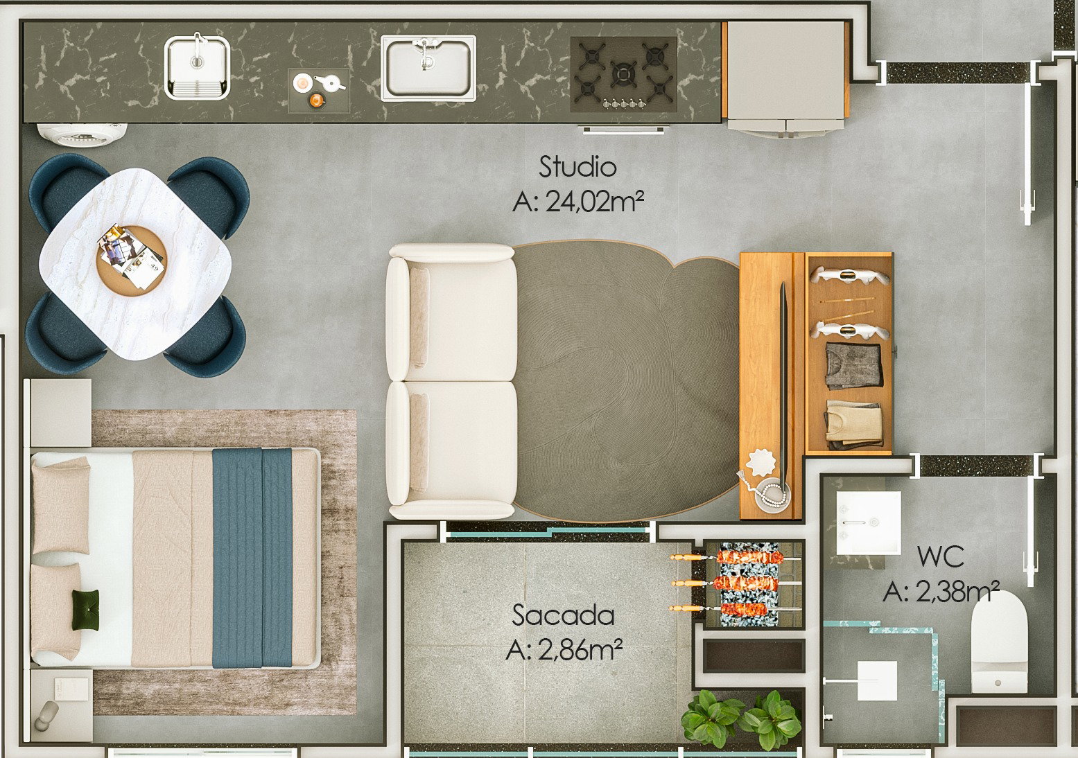 Planta 7 de Bivver Residence