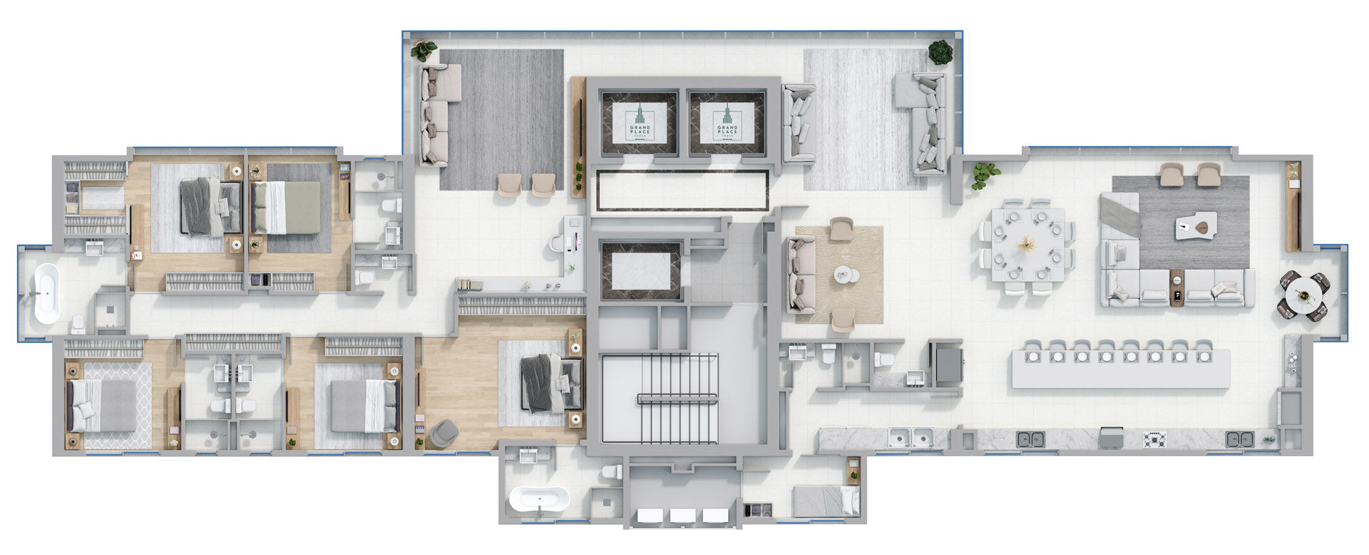 Planta 1 de Grand Place Tower