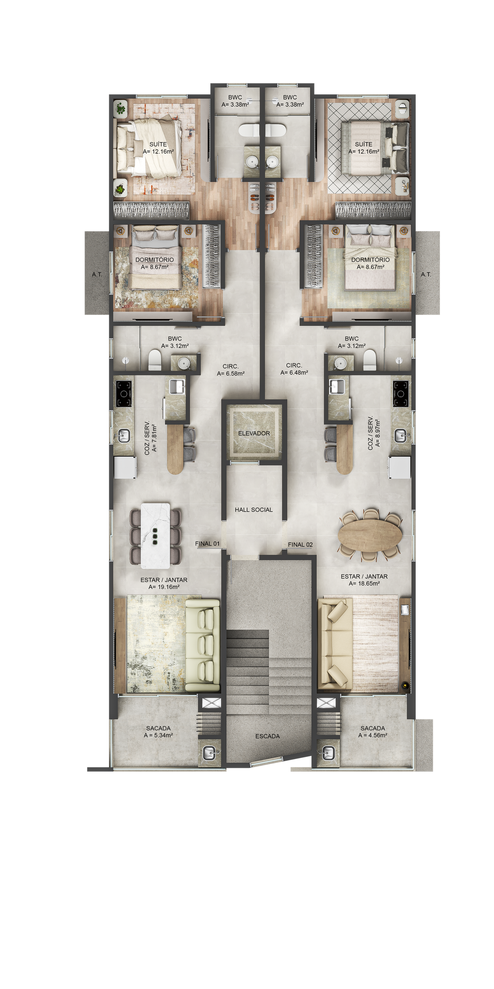 Planta 1 de Maui Beach Residence