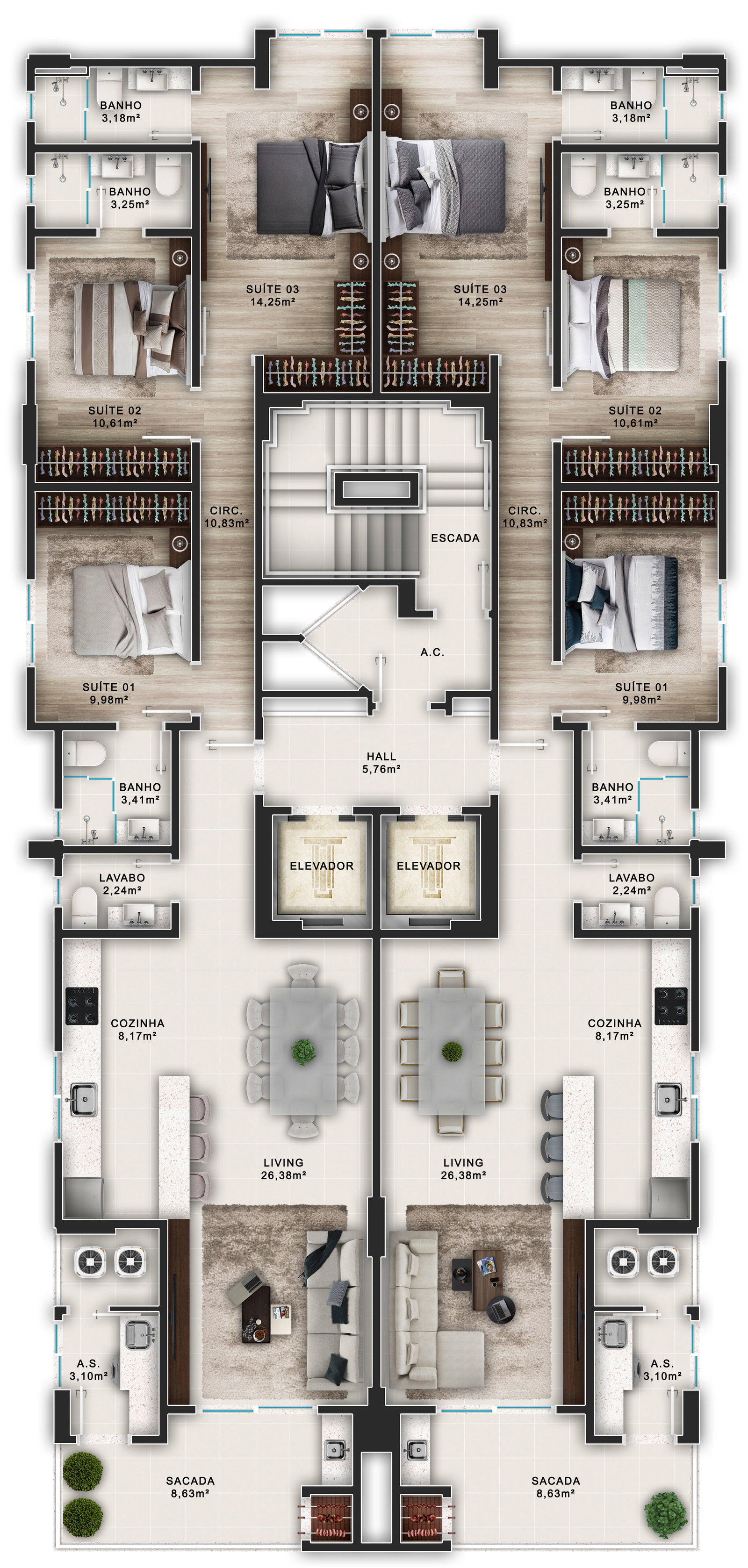 Planta 1 de Izas Home