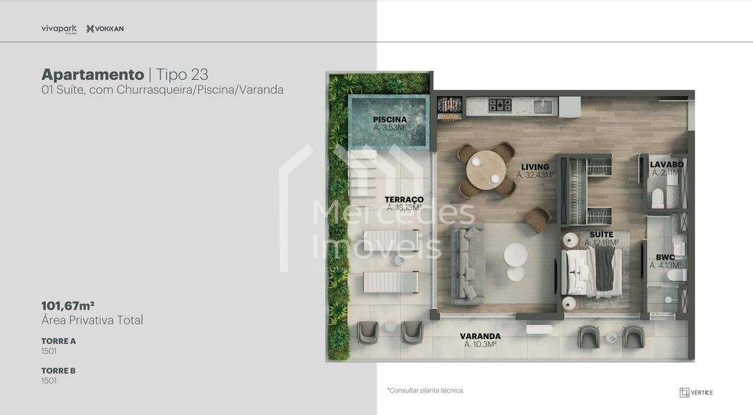 Foto 74 de Sala comercial à venda · Viva Park, Porto Belo