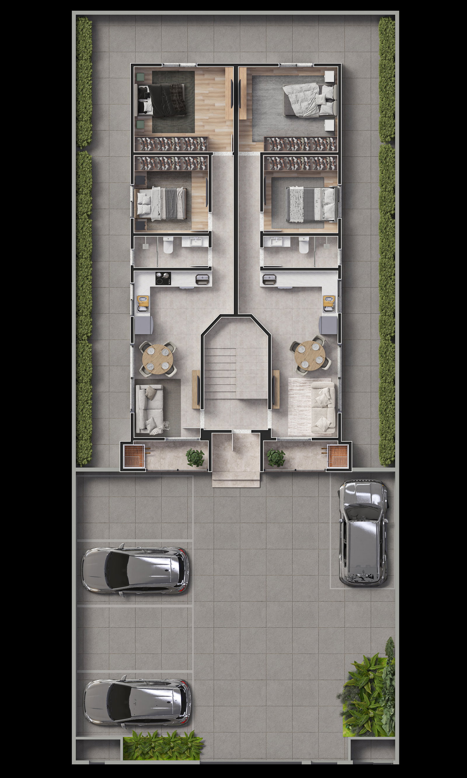 Planta 1 de Bray Residencial