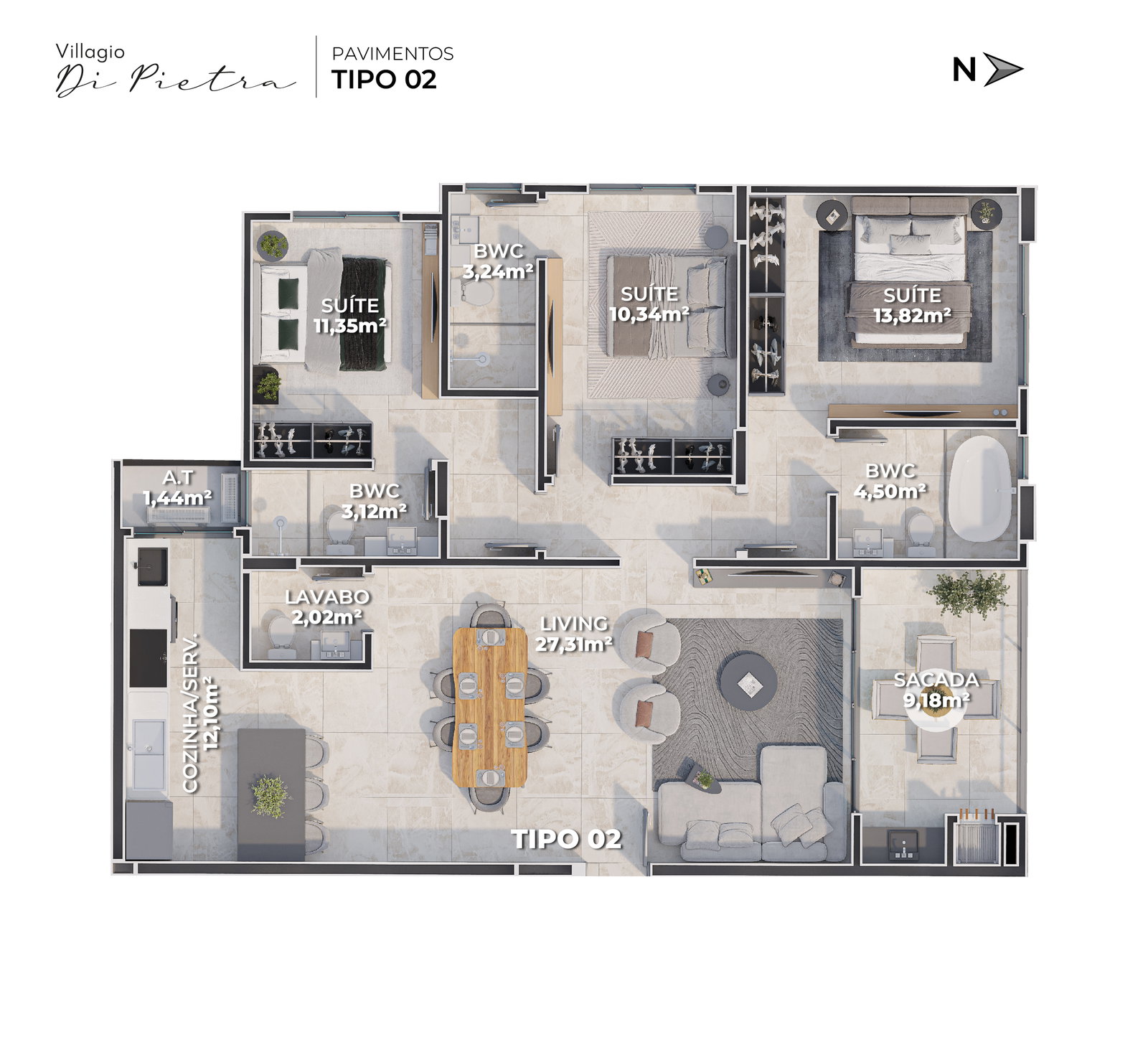 Planta 11 de Villaggio Di Pietra