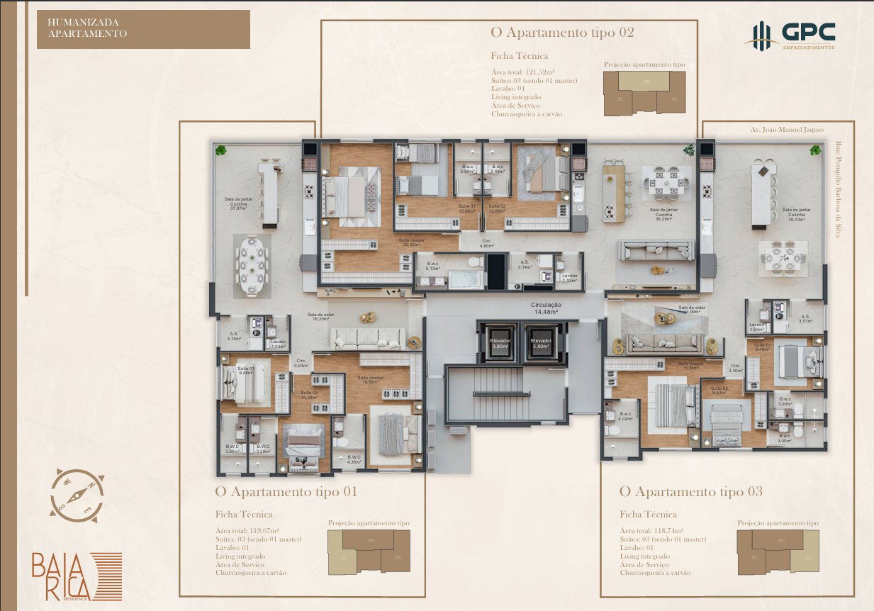Planta 3 de Residencial Baía Rica
