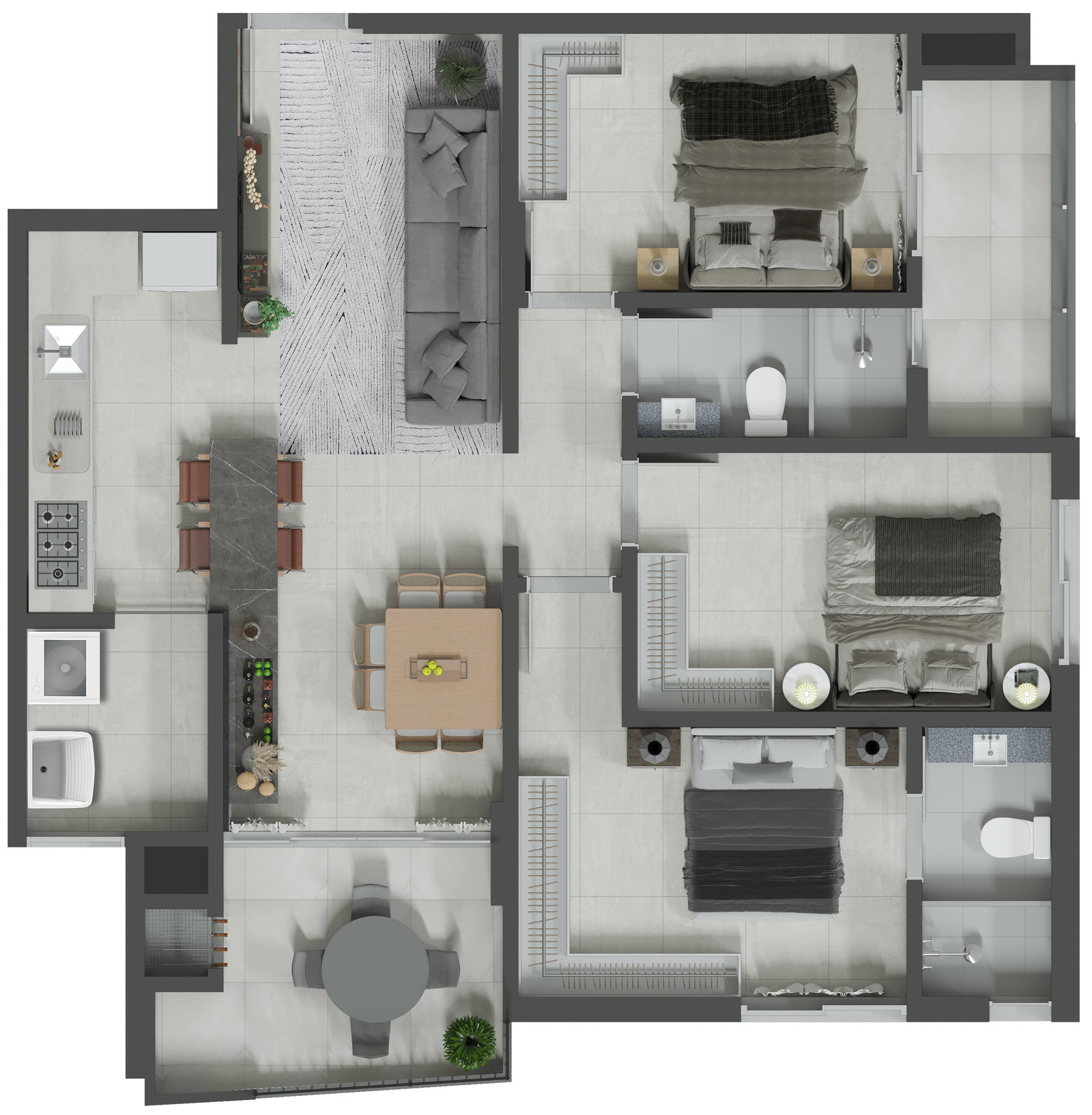 Planta 4 de Essência Residence