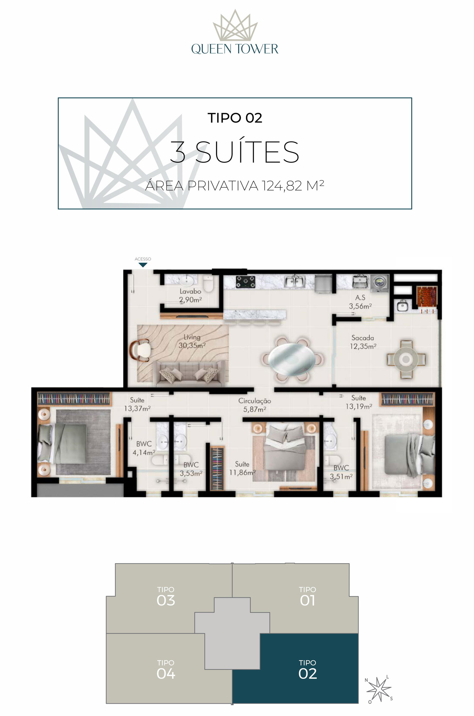 Planta 3 de Queen Tower