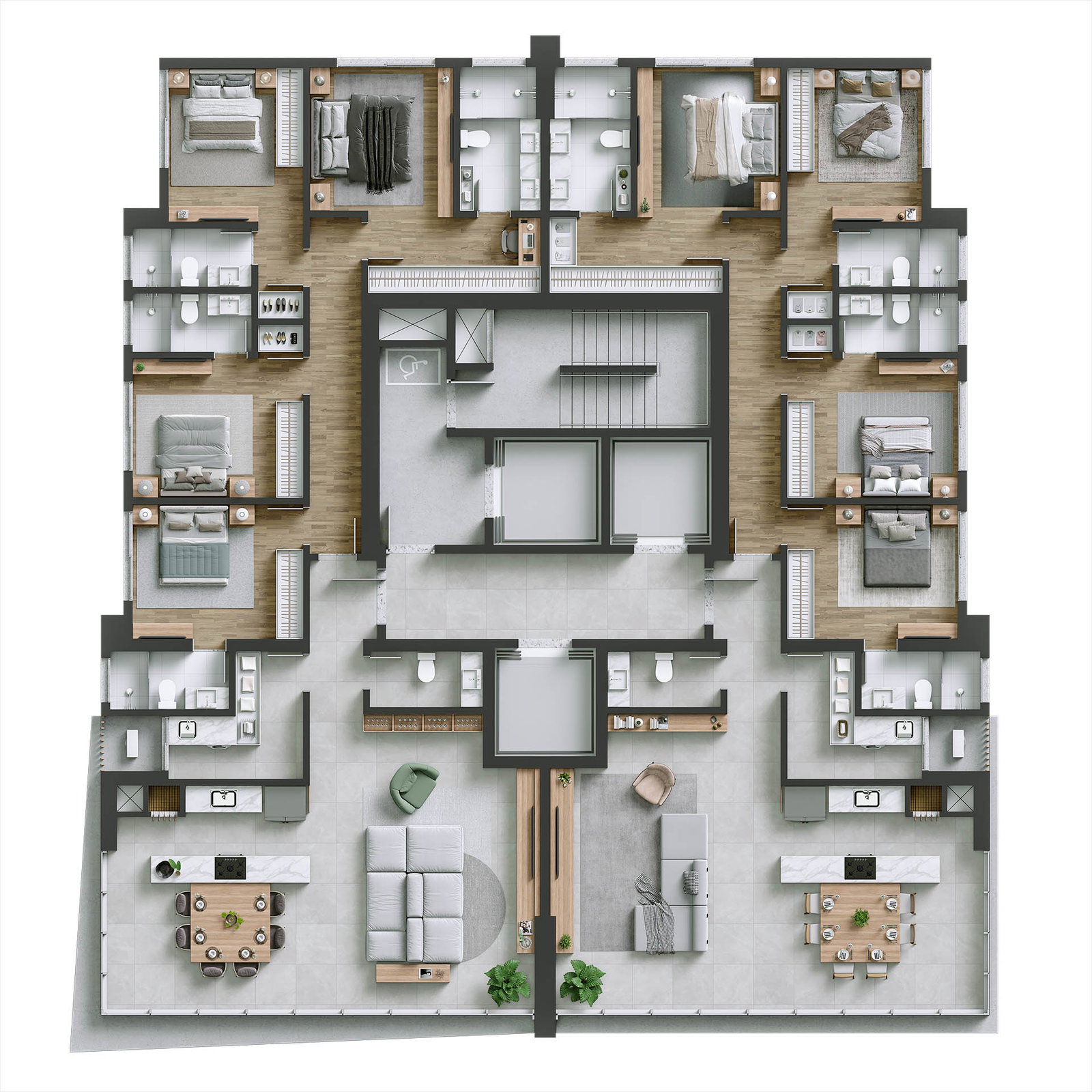 Planta 4 de High Tower