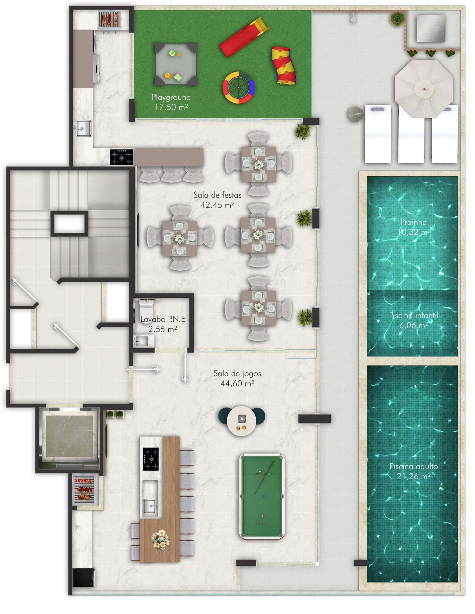 Planta Lazer · Rooftop do Le Blanc