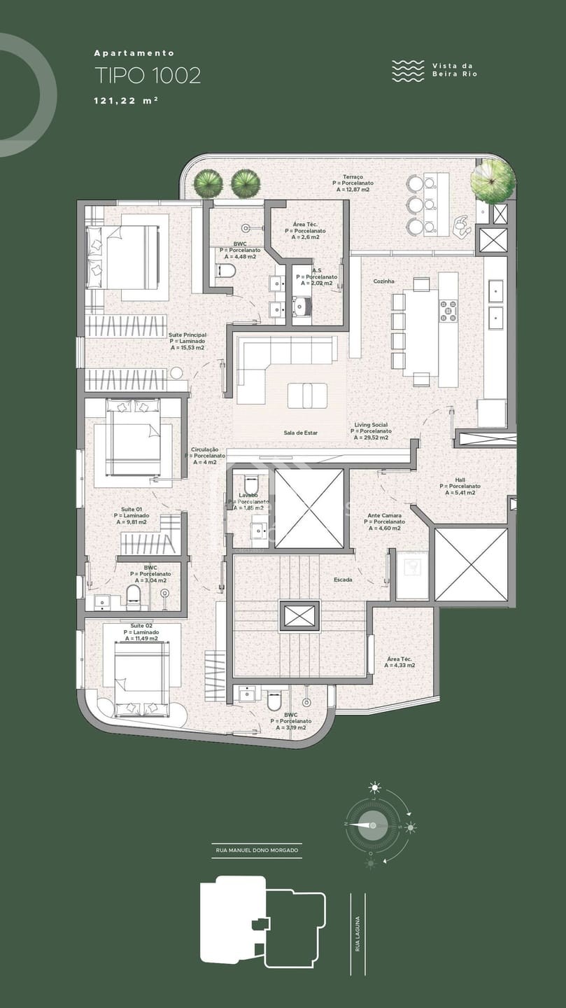 Foto 30 de Apartamento 3 suítes para alugar · Fazenda, Itajaí · LAGUNA 182