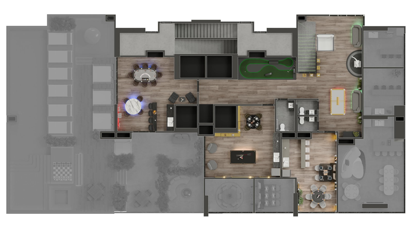Planta Lazer (2 de 3) do Las Vegas Home Club