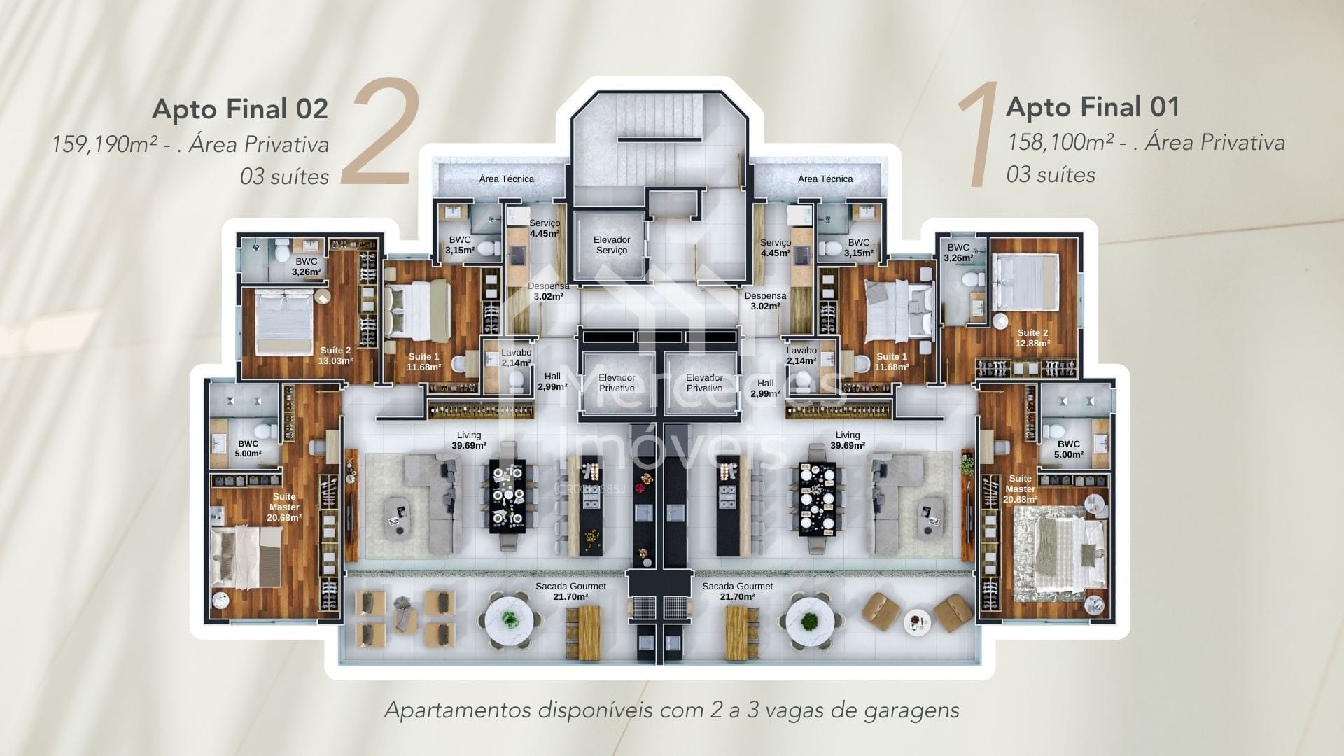 Foto 22 de Apartamento 3 suítes à venda · Fazenda, Itajaí · D6 OCEAN VIEW · 158 m²