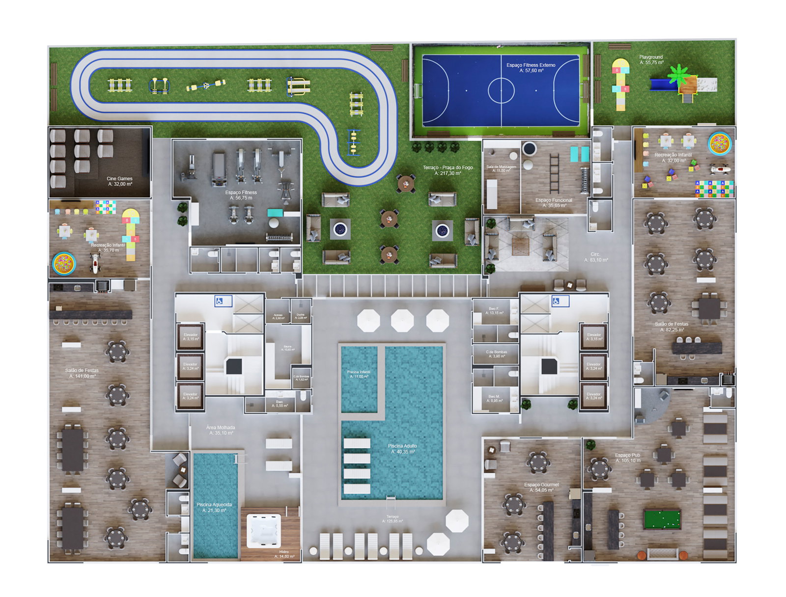 Planta Lazer do Lumina Square