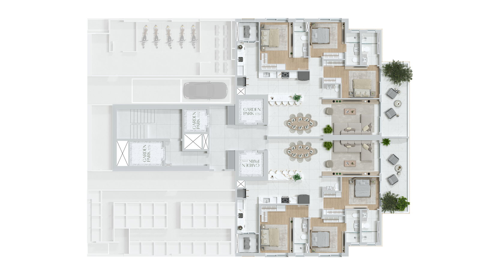 Planta 1 de Garden Park Home Club
