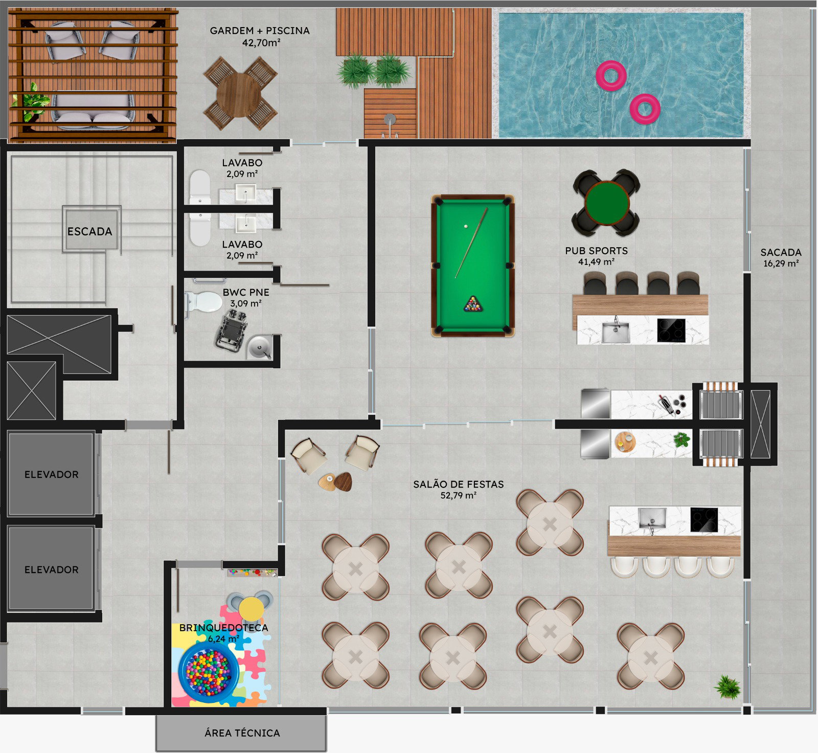 Planta 3 de Mont Blanc Residence