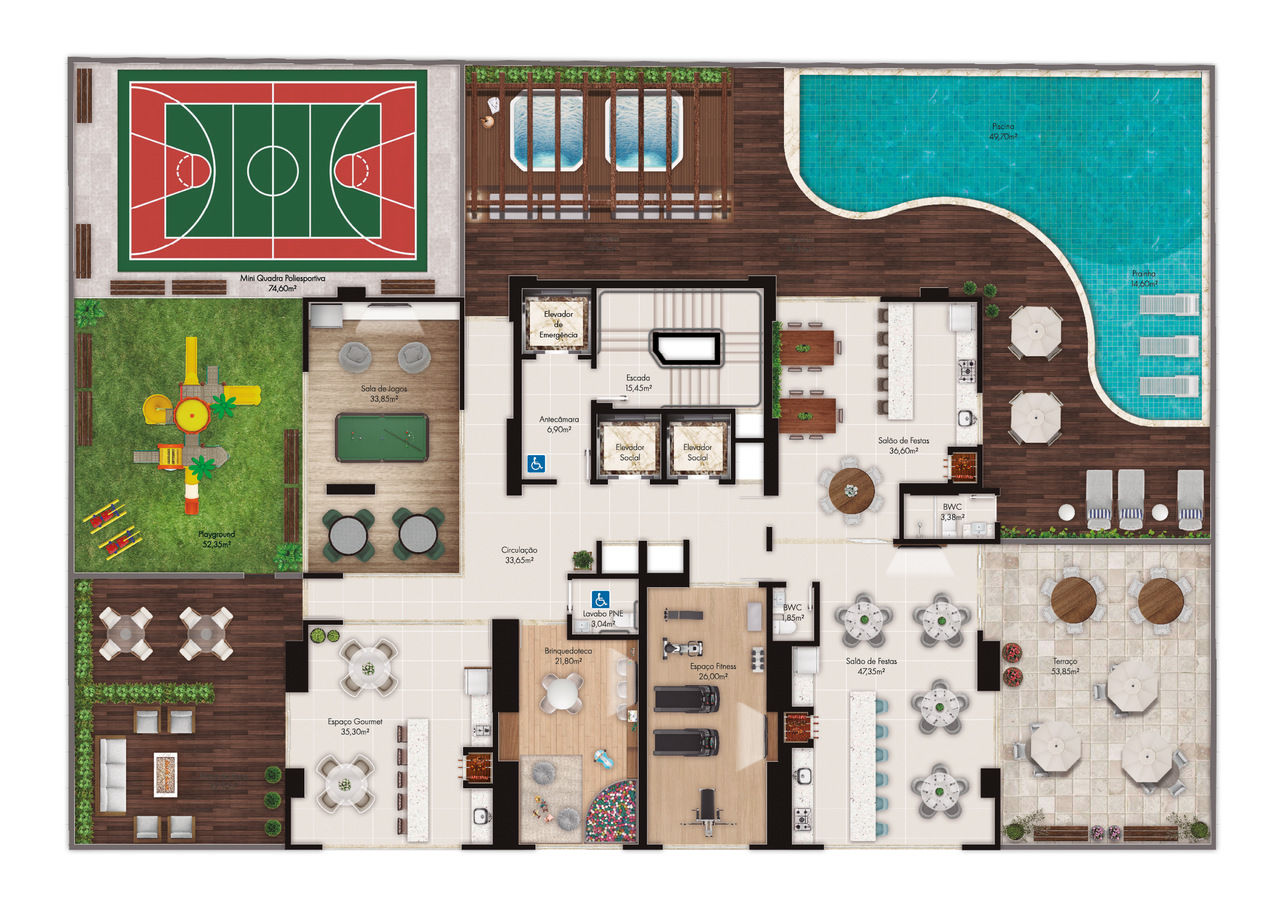 Planta 3 de Diamante Palace Residence