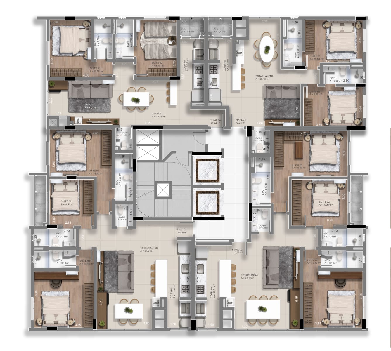 Planta 5 de Delos Residence
