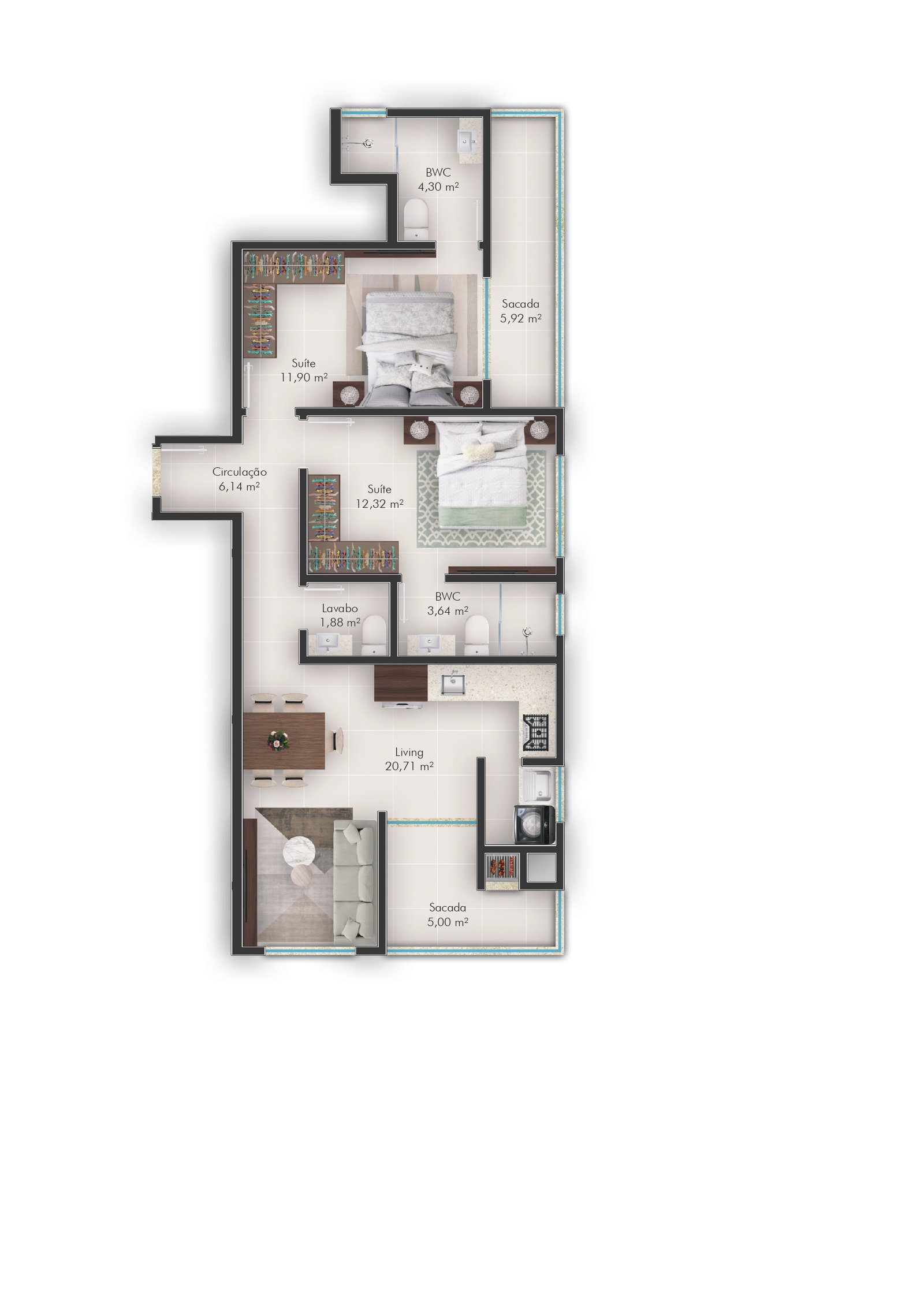 Planta 8 de Porto do Sol Residencial