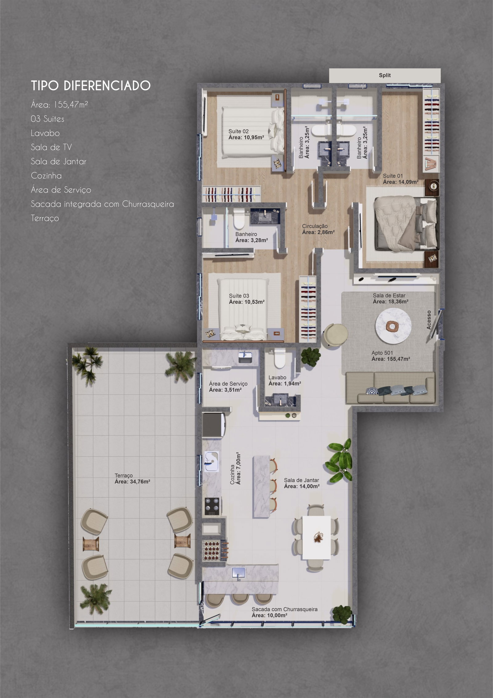 Planta 2 de Santa Monica Beach Residence