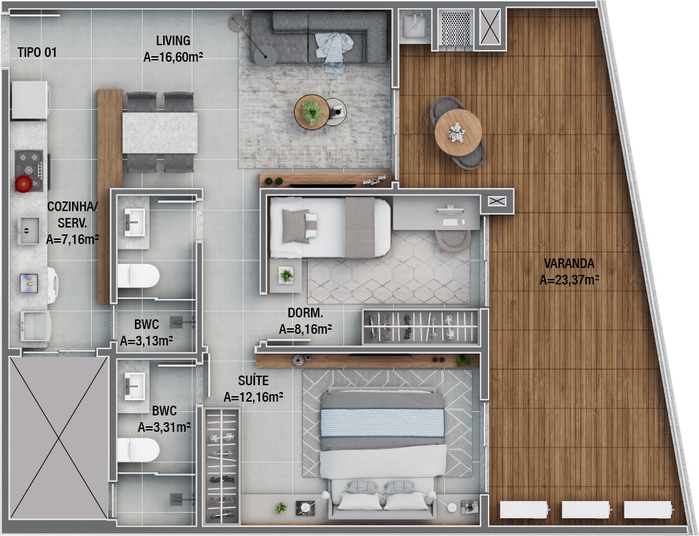 Planta 17 de Costa Club