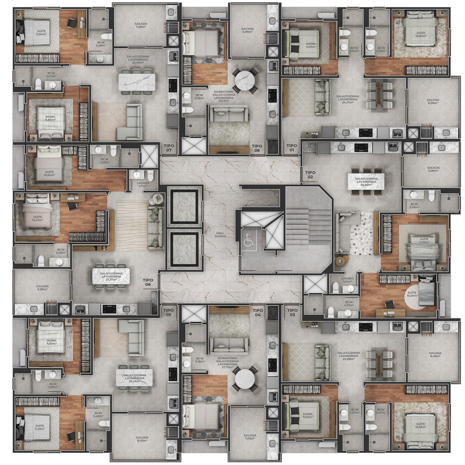 Planta 5 de Saint Tropez